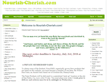 Tablet Screenshot of nourish-cherish.com
